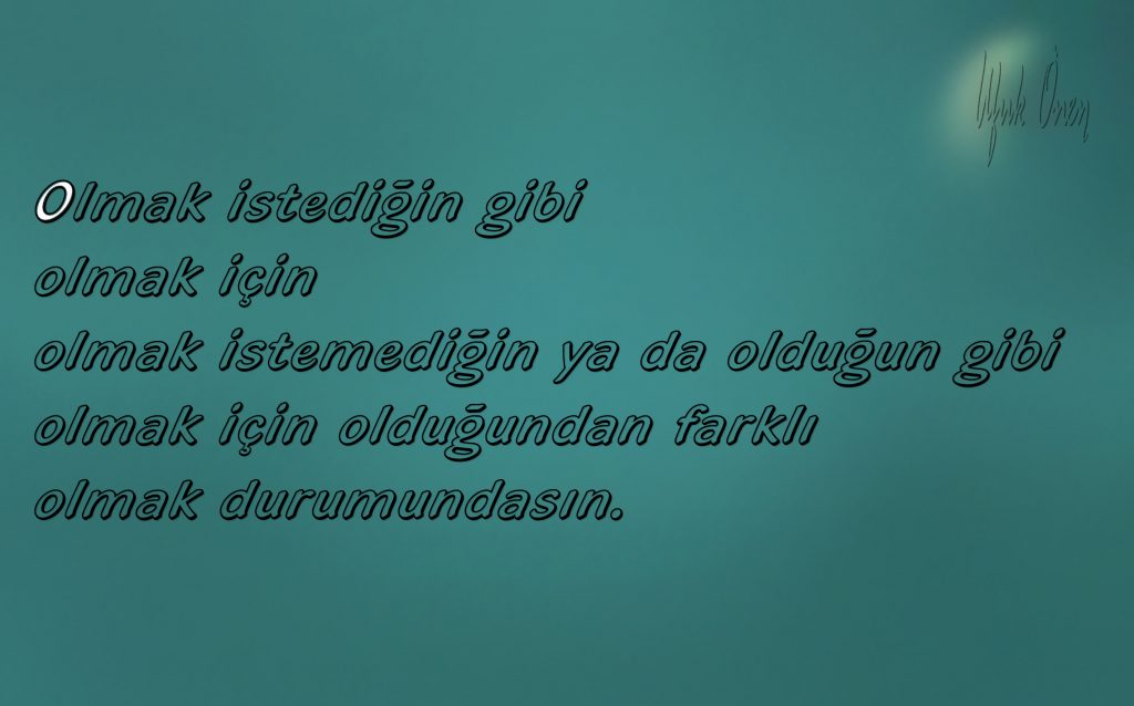 Olmak ya da olmamak... 1 to be