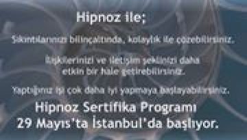 29 Mayıs Hipnoz Sertifika Programı